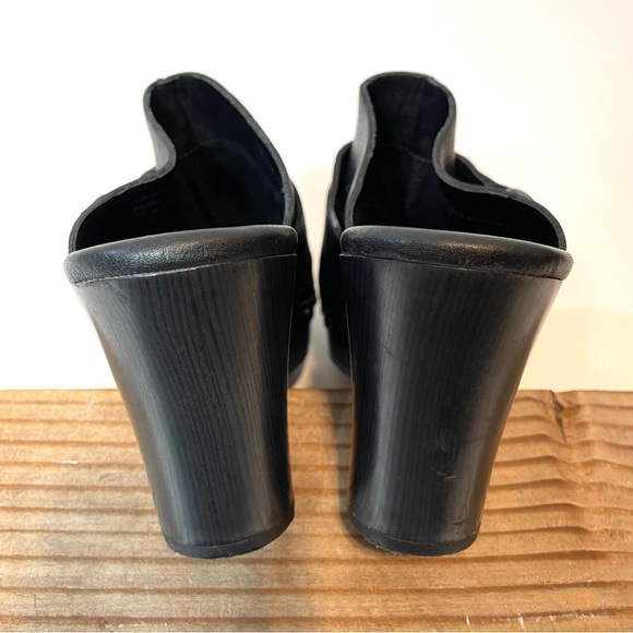 Kork Ease Korks Felisa Black Leather Studded Platform Mules Size 9M - Picture 9 of 10